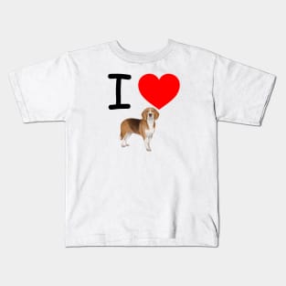 I Heart Beagles Kids T-Shirt